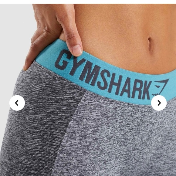 Gymshark Women's Medium Flex Leggings Gray Teal Seamless xs - Picture 3 of 8